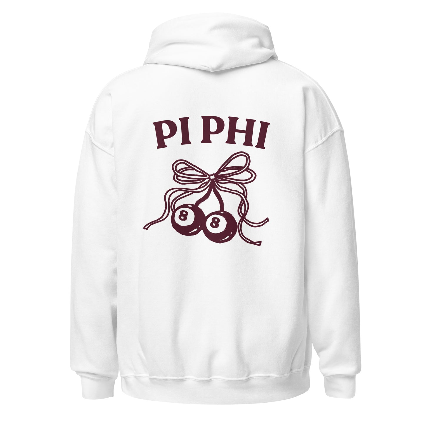 Bows & 8Ball Hoodie (Front Embroidered)