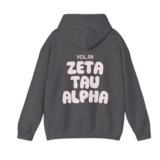 Light Light Pink THE Hoodie Charcoal Zeta Tau Alpha