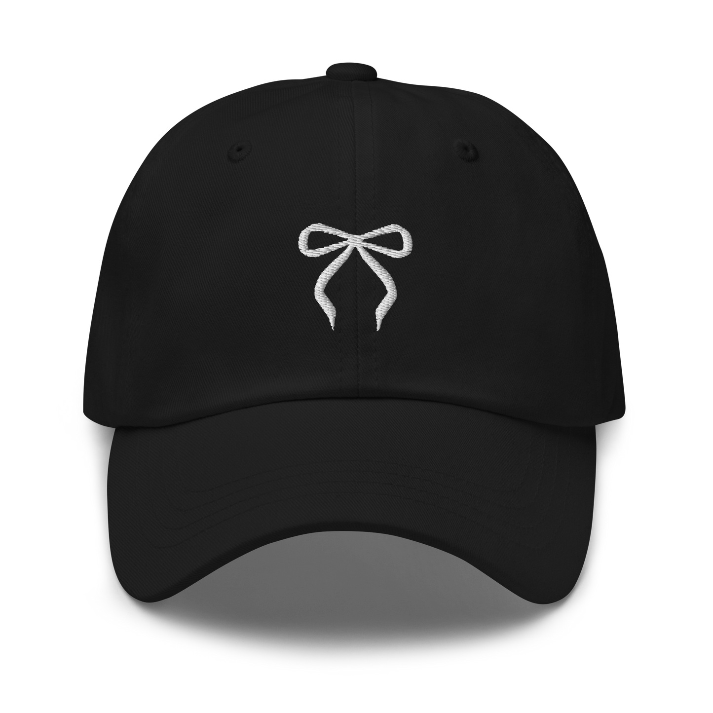 Embroidered Bow Dad Hat