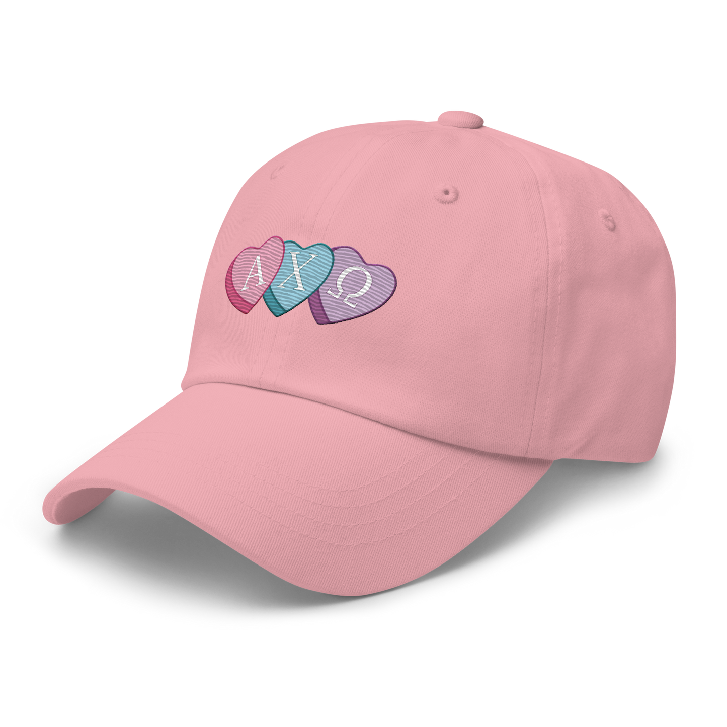 Candy Hearts Embroidered Dad Hat