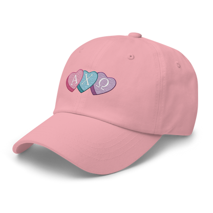 Candy Hearts Embroidered Dad Hat