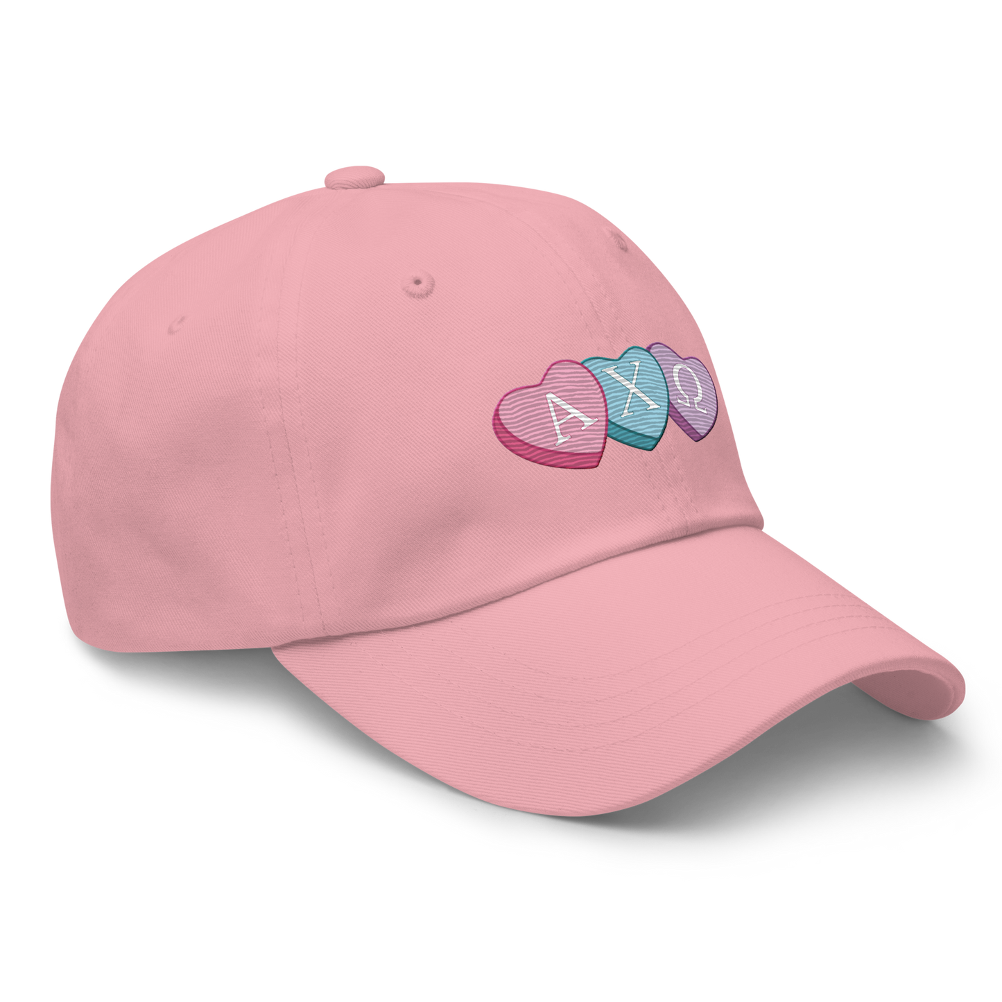 Candy Hearts Embroidered Dad Hat