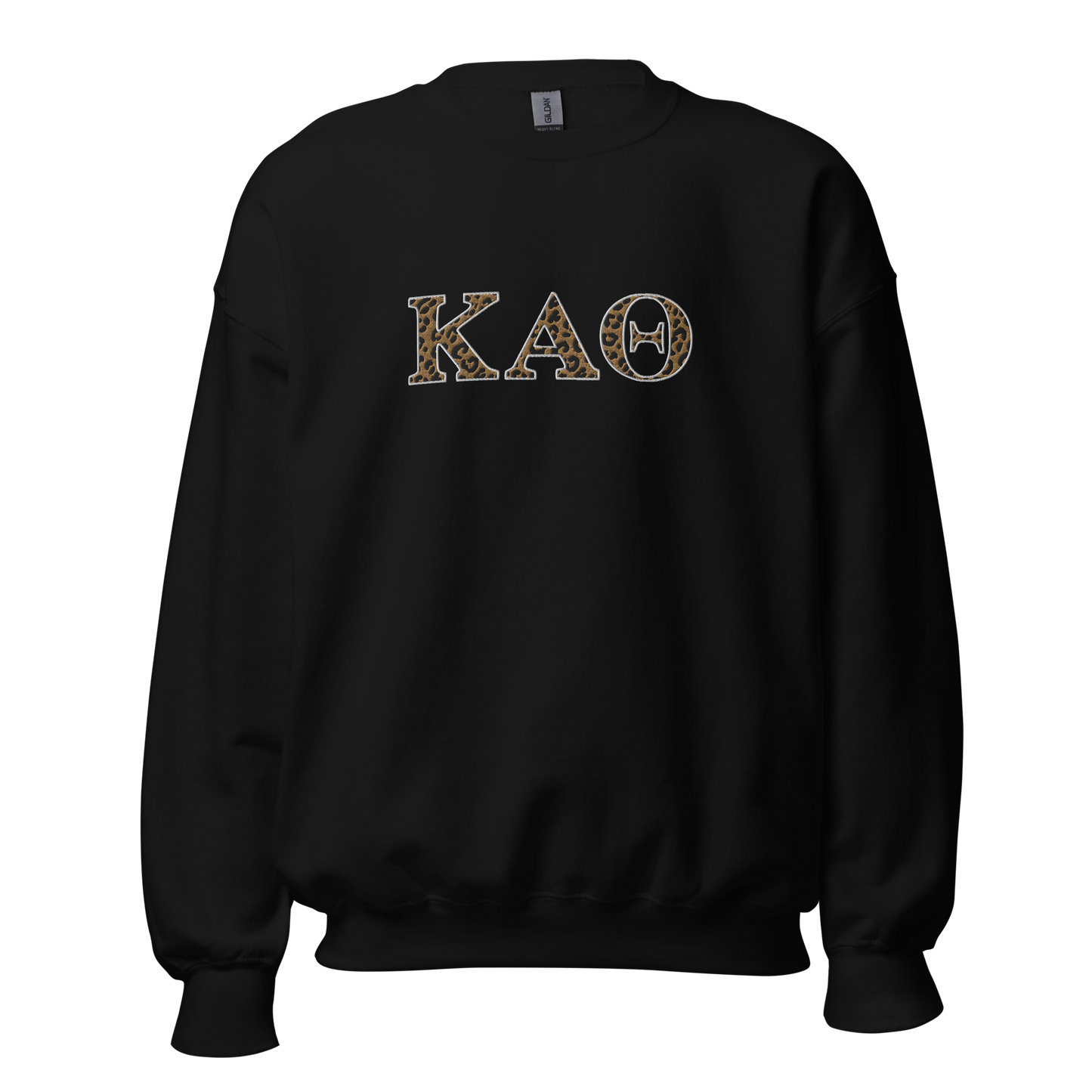 Embroidered Leopard Crew