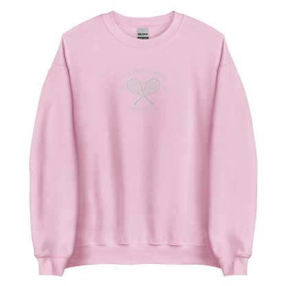 Tennis Club Embroidered Crewneck