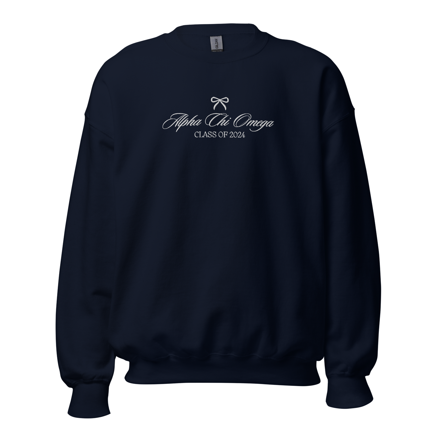 Alumni Bow Embroidered Crewneck