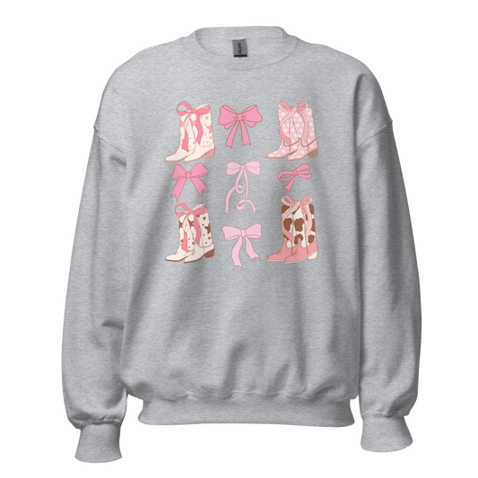 Boots & Bows Crewneck