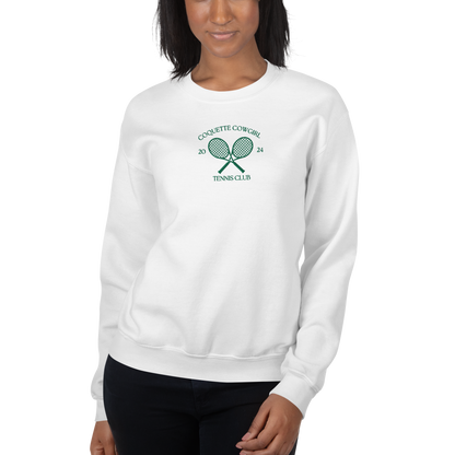 Tennis Club Embroidered Crewneck