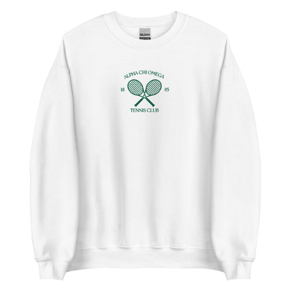 Tennis Club Embroidered Crewneck