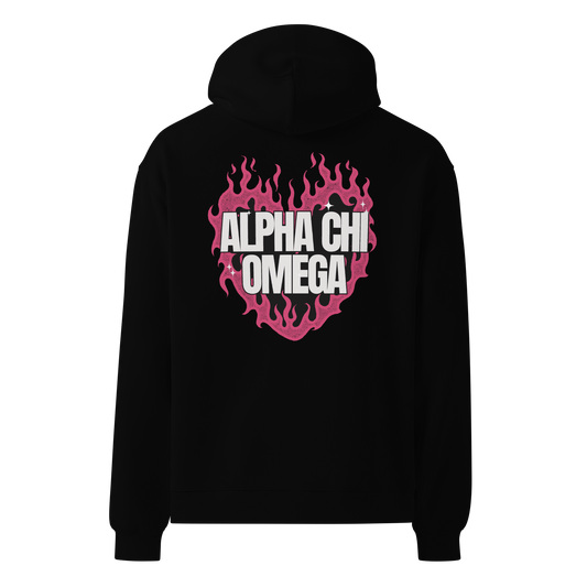 Heart On Fire Premium Oversized Hoodie