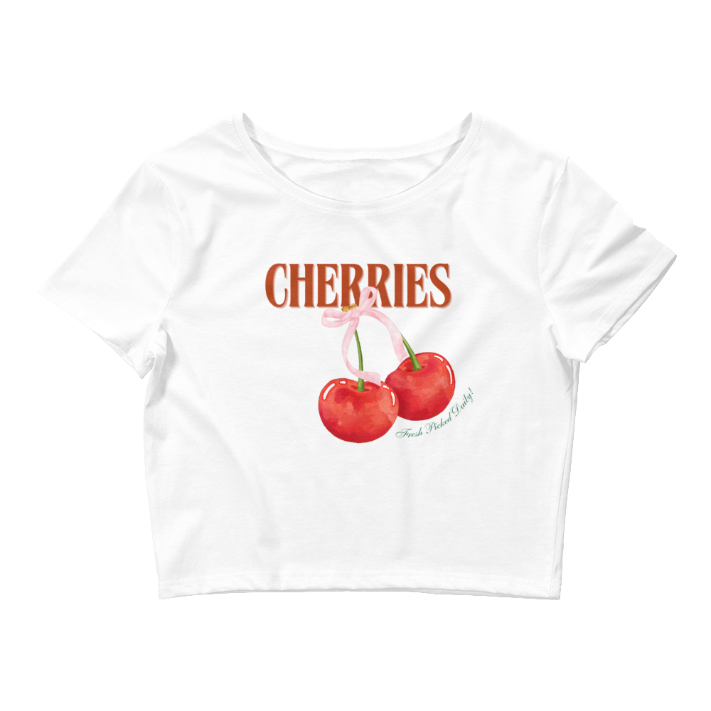 Cherries Cropped Tee