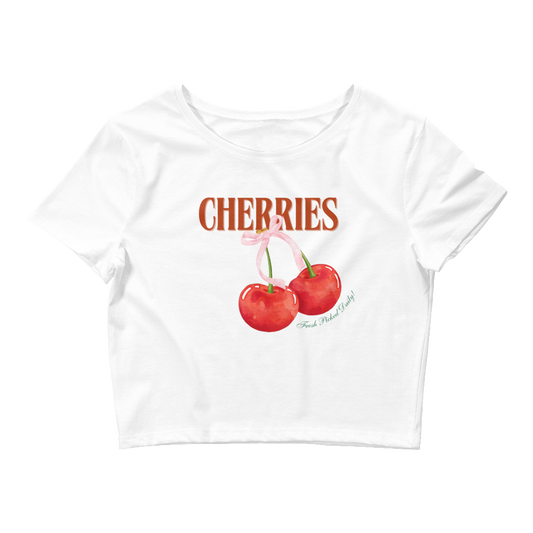 Cherries Cropped Tee