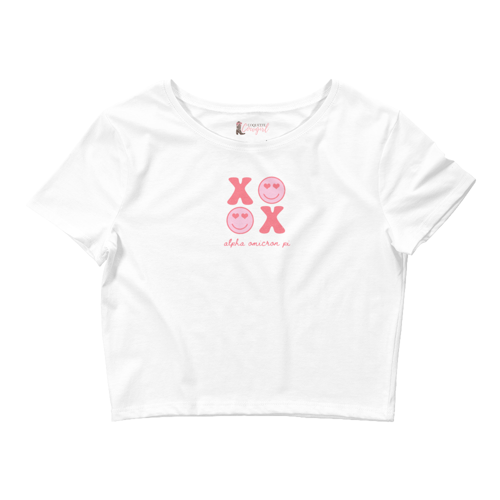 XOXO Crop Tee